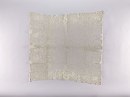 Cope by, embroidered ornament with a continuous form alternating between large flowers and feathery