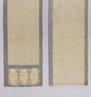 Kontusz belt, Tulips; double-sided, semi-solid triple-section heads with stylized tulip flowers and