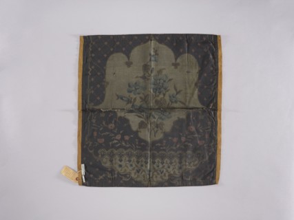 Tablecloth, church paraments; printed fabric with flowers, leaves, and plant ornaments; sacred art