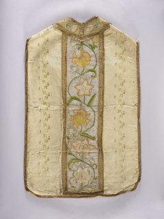 Chasuble, liturgical vestment, plant ornaments, church paraments, sacred art, churches and chapels