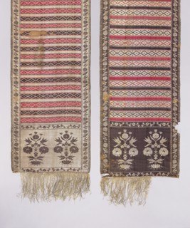 Kontusz sash, Paschalis Jakubowicz Manufactory Warsaw; belt manufacturer; 1788-1794. Solid kontusz