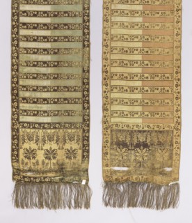 Kontusz belt, PC Salzhüber Manufactory Gdansk; belt manufacturer; ca. 1775–1800. Single heads with