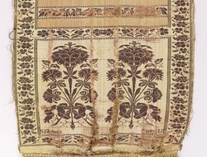 Kontusz sash, Szczepan Filsjean Manufactory Kobylka; belt manufacturer; 1787–1794. Silk kontusz