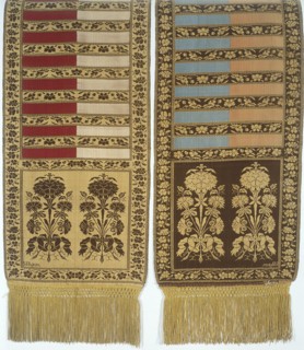 Kontusz sash, Szczepan Filsjean Manufactory Kobylka; belt manufacturer; 1787–1794. Four-sided silk