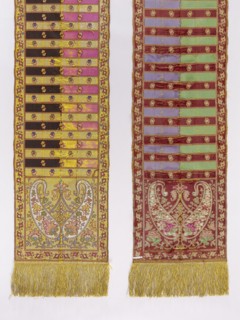 Kontusz belt, gift; bota ornament; Polish costumes; kontusz belts, sashes. Four-sided belt