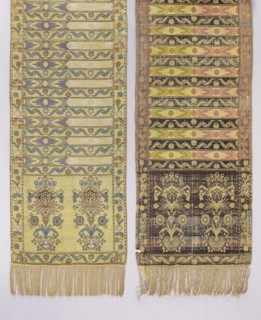 Kontusz sash, Paschalis Jakubowicz Manufactory Warsaw; belt manufacturer; 1788–1794. Bipartite
