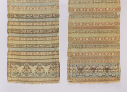 Kontusz belt. Quadripartite heads with a pattern of flower bouquets in inverted vases; earth marked