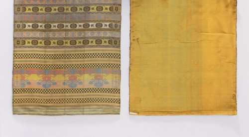 Kontusz belt, 18th century, Russia. Men's clothing accessory one-sided kontusz belt. Silk, fabric