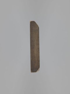 Gingerbread mold, double-sided. Obverse: image of a rider on a horse in a parade uniform from the