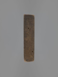 Double-sided gingerbread mould with the image of a rider on both sides, maker, gingerbread; wood;
