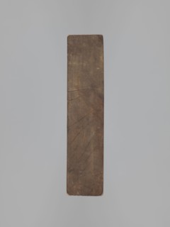 Double-sided gingerbread mould. Rectangular wooden mould; obverse: image of a lion with an abundant
