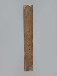 Double-sided gingerbread mold. Obverse: female figure; reverse: baby in swaddling clothes.