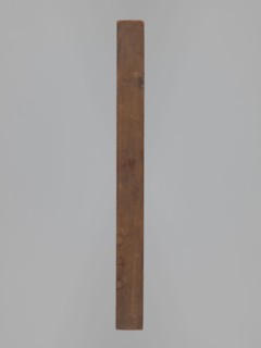 Double-sided gingerbread mould. Obverse: female figure with a fan, wearing a headgear decorated