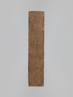Double-sided gingerbread mould. Rectangular shape; obverse: stylised horse in full trot with a