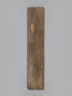 Double-sided gingerbread mold; obverse: baby in swaddling; reverse: baby in swaddling. Folk-style