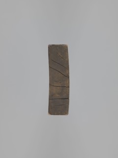 Double-sided gingerbread form. Obverse: male figure in a hussar uniform; reverse: fish.