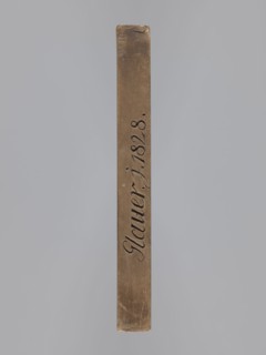 Double-sided gingerbread mould with different representations on both sides, maker inscribed Glauer