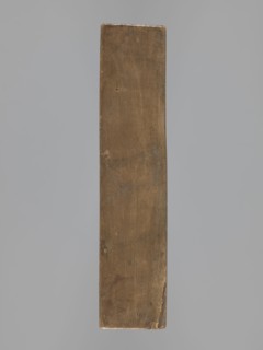 Double-sided gingerbread mold; obverse: sheep, reverse: hare. Woodcarving; folk-style decorations,
