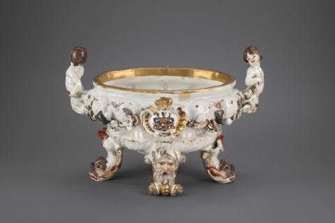 Vase from the swan service, Koenigliche Porzellain Fabrique, Meissen 1710–1763; Eberlein, Johann