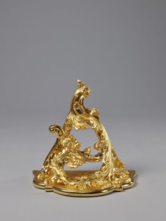 Hanging console, acanthus ornament, floral ornament, Rococo style, ca. mid-18th century, Central