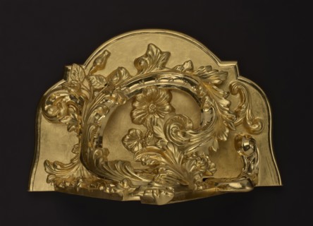 Hanging console, acanthus ornament, floral ornament, Rococo style, ca. mid-18th century, Central