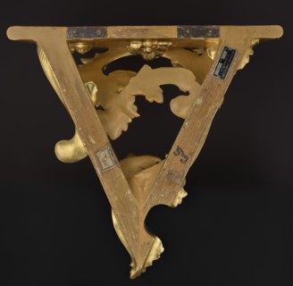 Hanging console, acanthus ornament, floral ornament, rococo style, ca. mid-18th century, Central