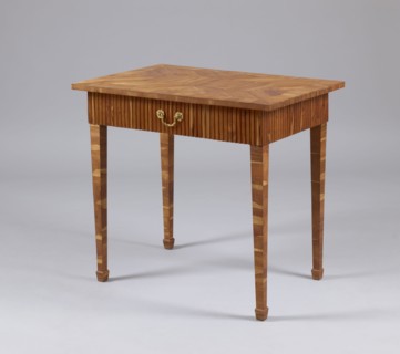 Table, snakes, rosettes ornament, plant decoration, classicism style, rectangular table with a