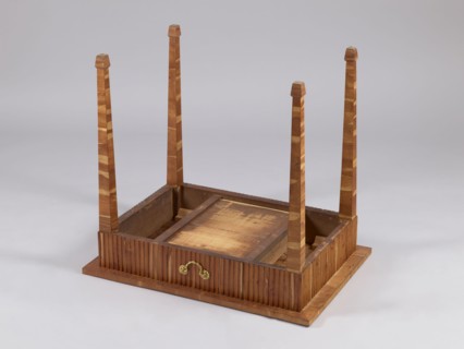 Table, snakes, rosettes ornament, plant decoration, classicism style, rectangular table with a
