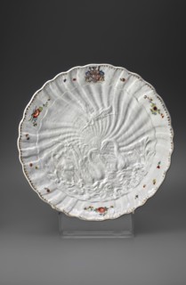 Round platter, Kaendler, Johann Joachim 1706–1775, sculptor; Koenigliche Porzellain Fabrique,