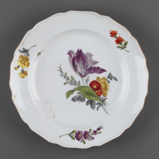 Shallow plate, Churfuerstliche Porcellain Fabrique, Meissen Marcolini period, 1774–1814; maker’s