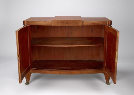Cabinet, Empire style, mahogany veneered and polished, 1815–1825, possibly Warsaw. One-piece