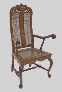 Armchair, creator unknown, provenance unknown, eagles, coats of arms, plant decoration, Neo-Baroque