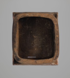 Tile;, Ceramic tile decorated with plant motifs, Maltese crosses, crosses, and a depiction of two