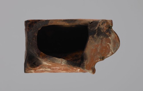 Cornice tile — fragments, four;, tile cullet; stoves; plant decorations; Hutsul region; tiles;