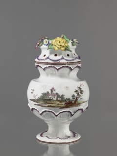 Pot-pourri vase with lid by Johann Georg Buchwald Cologne; 1769–1771. Porcelain pot-pourri vase