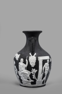 Pelike-shaped vase, copy of the Portland Vase by Josiah Wedgwood & Sons Stoke-on-Trent pottery