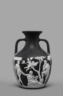 Portland Vase, copy, Josiah Wedgwood & Sons Stoke-on-Trent; pottery manufactory; 1790–1895.