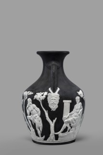 Portland Vase, copy, Josiah Wedgwood & Sons Stoke-on-Trent; pottery manufactory; 1790–1895. Maker: