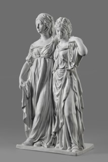 Two princesses, the so-called Prinzessinnengruppe, Koenigliche Porzellan Manufaktur KPM; Berlin;