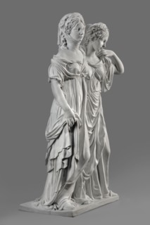 Two princesses, the so-called Prinzessinnengruppe, Koenigliche Porzellan Manufaktur KPM; Berlin;