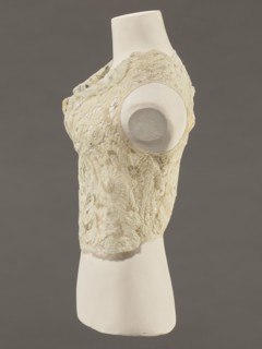 Bodice, lace, bodices, women's clothing, fashion. Pattern of rosettes connected by large spiders