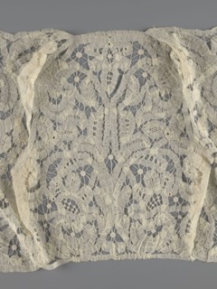 Bodice, lace, provenance unknown, bodices, women's clothing, fashion. In a pattern of rosettes