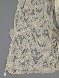 Bodice, lace, provenance unknown, bodices, women's clothing, fashion. In a pattern of rosettes
