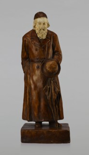 Figurine of a Jew, First Galician Factory of Artistic Faience and Terracotta Pacyków; 1912–1939.