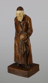 Figurine of a Jew, First Galician Factory of Artistic Faience and Terracotta Pacyków; 1912–1939.