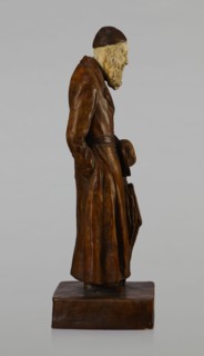 Figurine of a Jew, First Galician Factory of Artistic Faience and Terracotta Pacyków; 1912–1939.