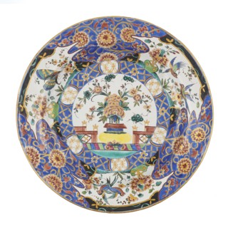 Plate, Karol Wolff faience factory; 1783–1800 maker, Sultan's service imitation, floral