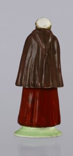 Inkwell - figurine of a monk, Prószków Slaski faience factory; 1763–1853. Three-part inkwell in the