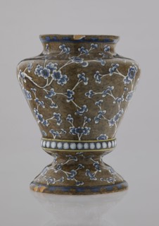 Vase, Karol Wolff fl. ca. 1800 author, Bielino faience factory 1779–1800 author; baluster-shaped