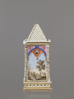 Night Lamp, Popow, Alexander porcelain manufacturer; 1806–1872 author, lamps, landscapes with